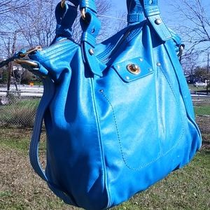 Marc by Marc Jacobs Aquamarine Turnlock Messenger